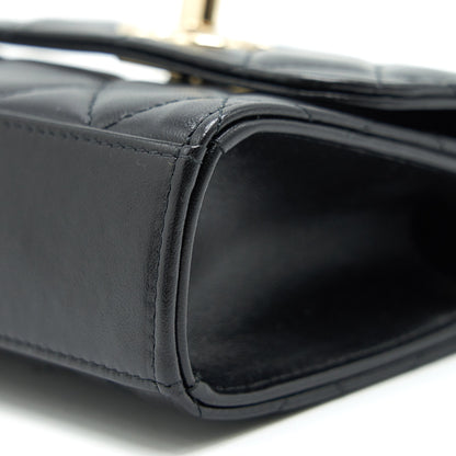 CHANEL MINI TRENDY CC CHAIN WALLET BLACK L