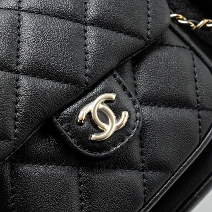 Chanel 23A Triple Pack Backpack Calfskin Black L (microchip)