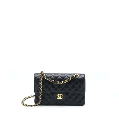 Chanel Small Classic Flap Bag Caviar Black
