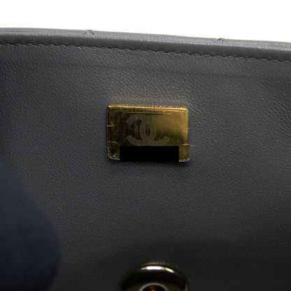 Chanel 22A Mini Rectangular Flap Bag Lambskin Grey L (Microchip)