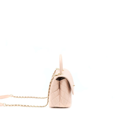 Chanel 21A Small Coco Handle Caviar ND022 Rose Clair / Light Pink L