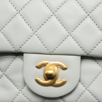 Chanel Pearl Crush Mini Rectangular Lambskin Light Grey Brushed  (Microchip)