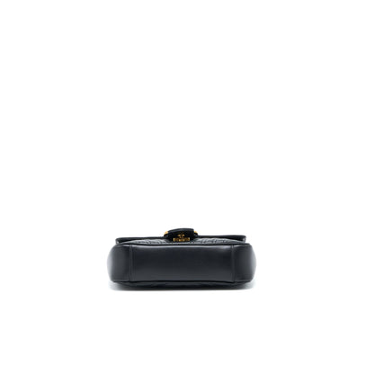 Gucci Small Marmont Shoulder Bag Calfskin Black