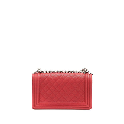 Chanel Medium Boy Bag Caviar Red