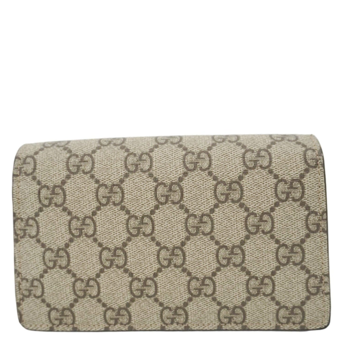 GUCCI Dionysus Super Mini GG Supreme Canvas Crossbody Bag Taupe 476432