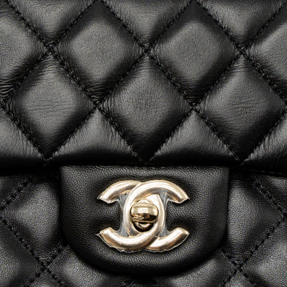 Chanel Mini Rectangular Flap Bag Lambskin Black L (Microchip)