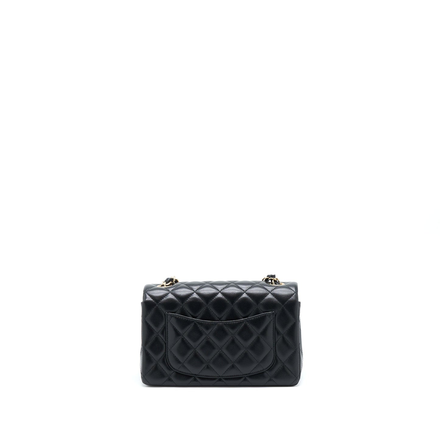 Chanel Mini Rectangular Flap Bag Lambskin Black L