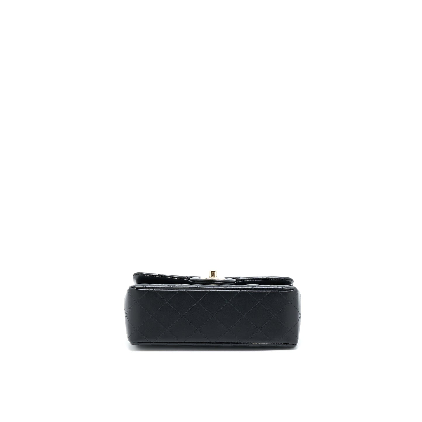 Chanel Mini Rectangular Flap Bag Lambskin Black L