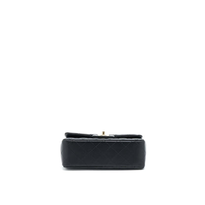 Chanel Mini Rectangular Flap Bag Lambskin Black L