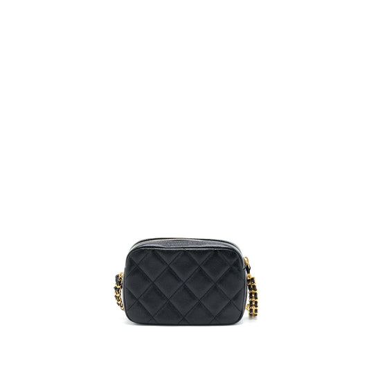Chanel 22P Camera Crossbody Bag Caviar Black