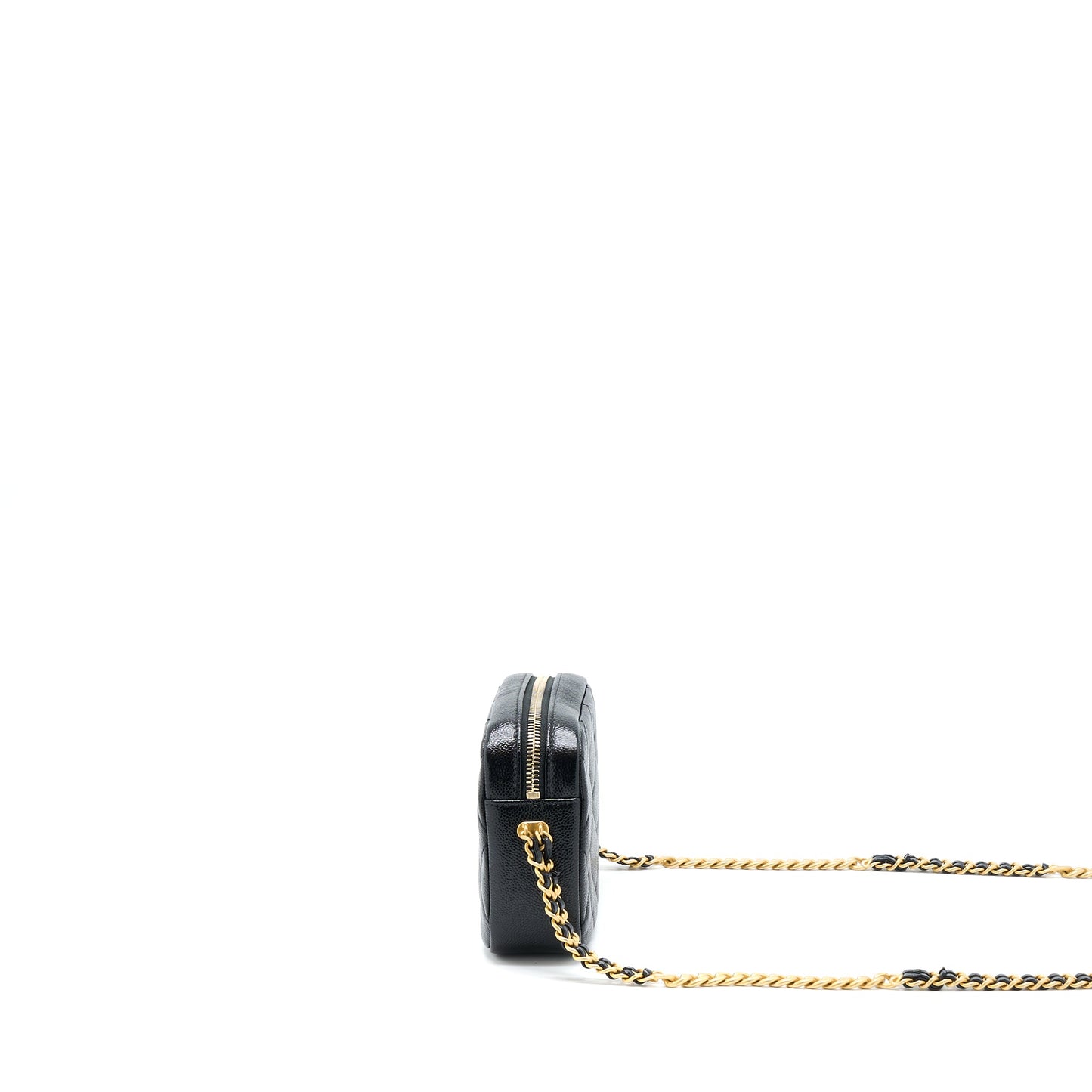 Chanel 22P Camera Crossbody Bag Caviar Black