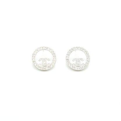 Chanel CC Round Earrings