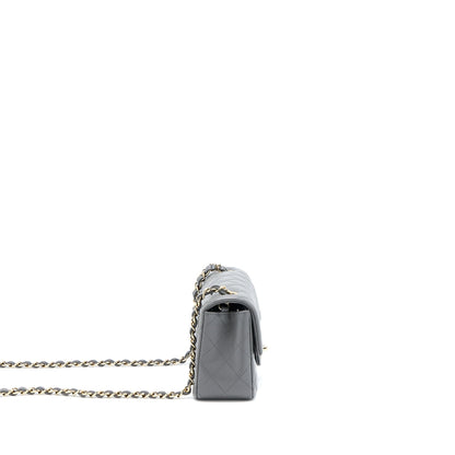 Chanel 22A Mini Rectangular Lambskin Grey L(Microchip)