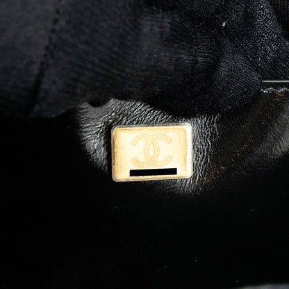 Chanel 22A Backpack Patent Black L (Microchip)