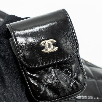 Chanel 22A Backpack Patent Black L (Microchip)