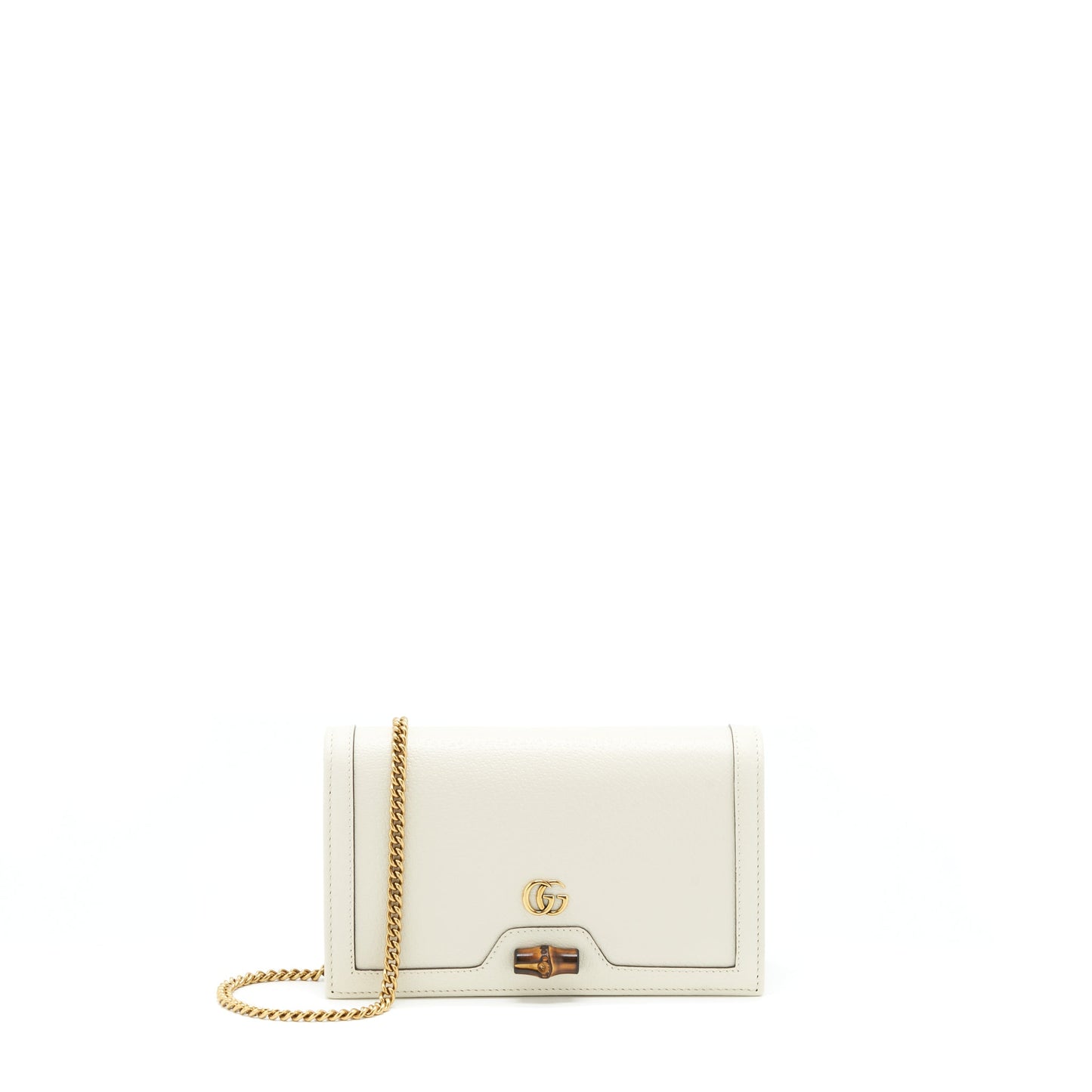 Gucci Diana Mini Bag with Bamboo White