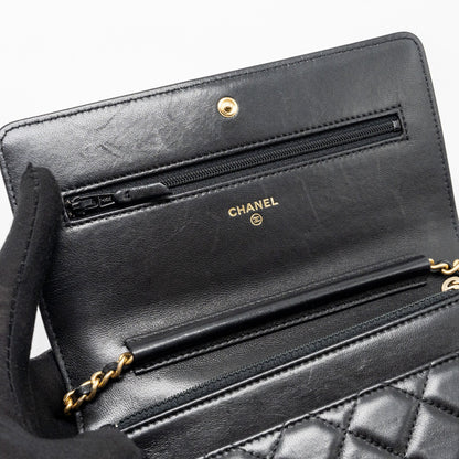Chanel Boy Wallet on Chain lambskin black