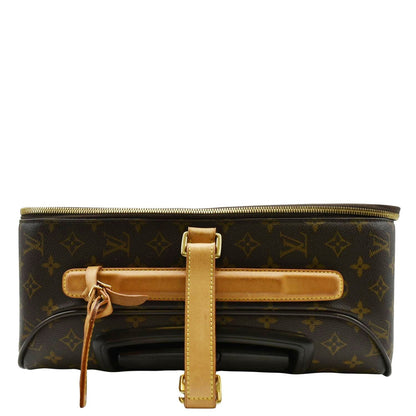 LOUIS VUITTON Pegase 55 Monogram Canvas Luggage Suitcase Travel Bag Brown