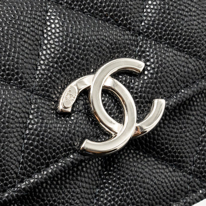 Chanel 22s Mini Clutch With Chain Caviar Black
