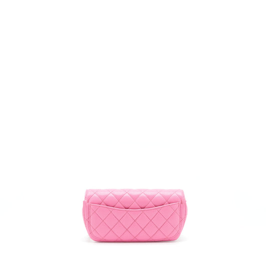 Chanel Glasses Case Flap Bag With Chain Caviar Pink L