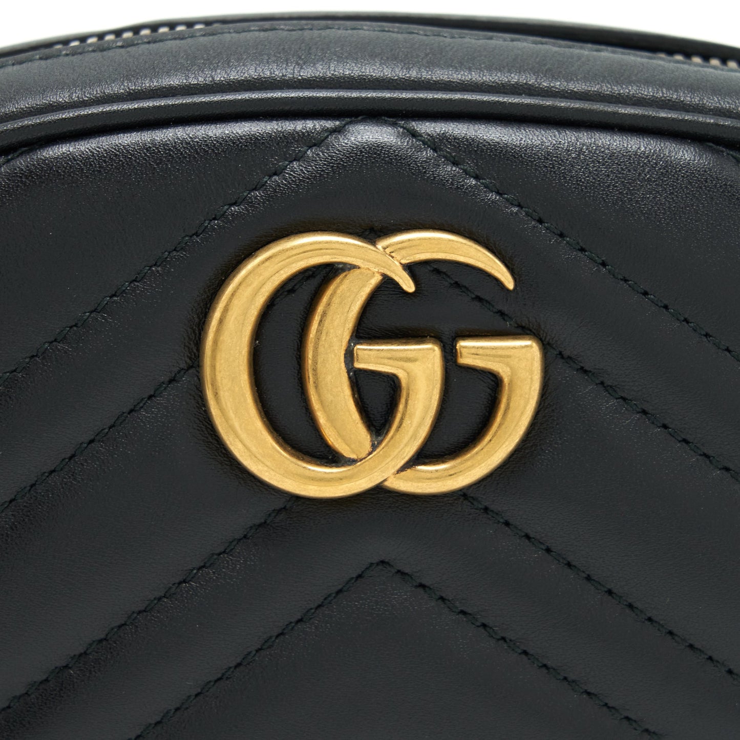 Gucci GG Marmont Matelasse Belt Bag Black