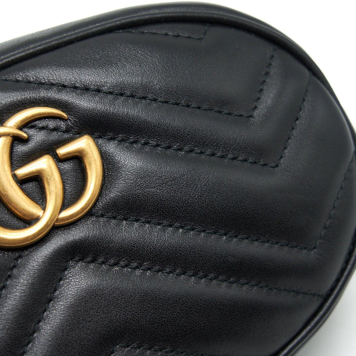 Gucci GG Marmont Matelasse Belt Bag Black