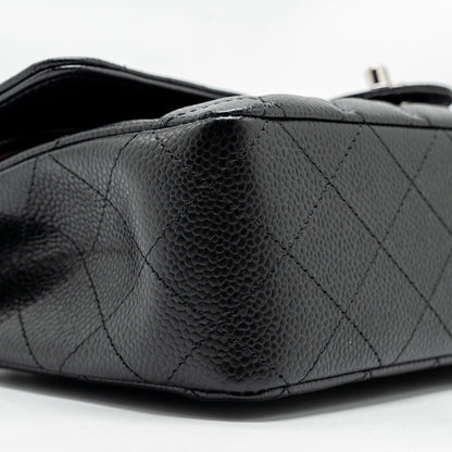 Chanel medium classic double flap bag Caviar Black