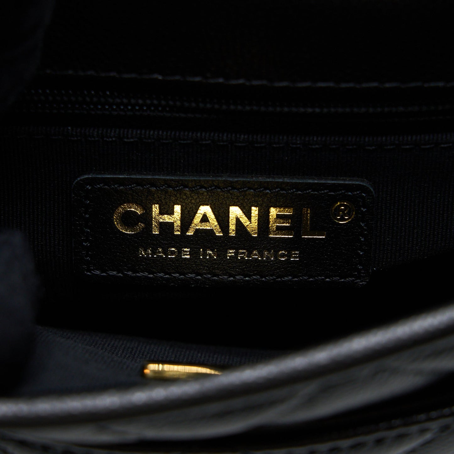 Chanel 22K Top Handle Messenger Bag Caviar Black Brushed (Microchip)