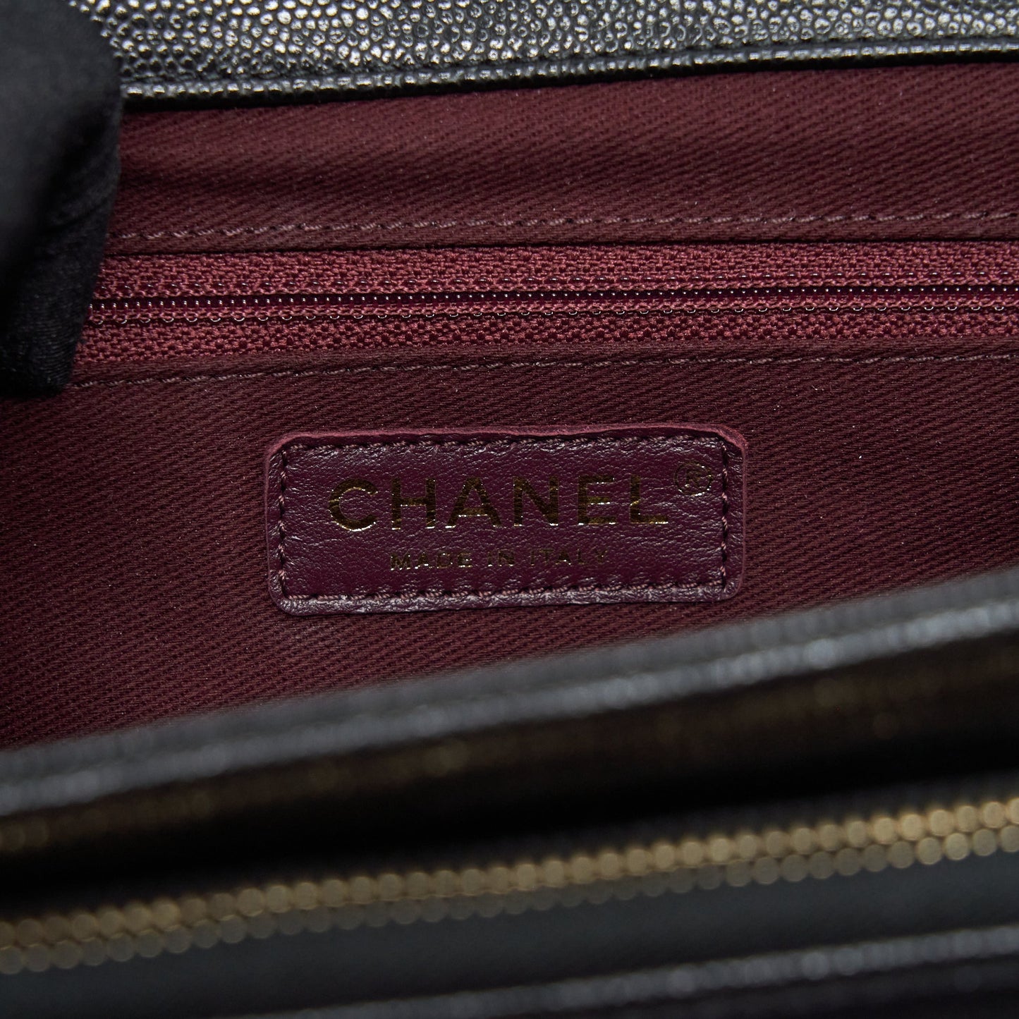 Chanel 22P Small Business Affinity Grained Calfskin Black L