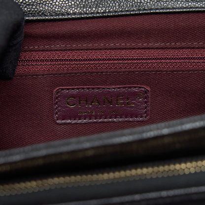 Chanel 22P Small Business Affinity Grained Calfskin Black L