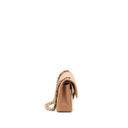 Chanel 22S Small Classic Flap Bag Lambskin Caramel L