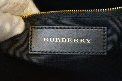 Burberry Dewsbury Red Leather Medium Check Tote Bag