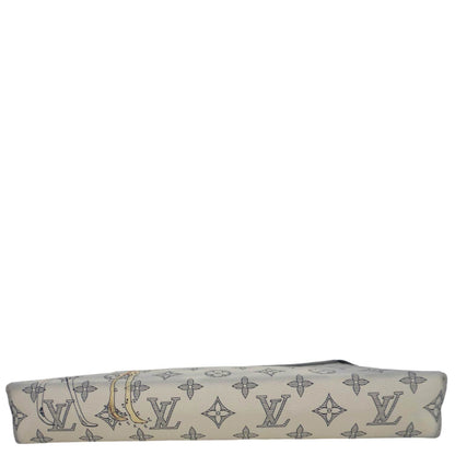 LOUIS VUITTON Savane Pochette Monogram Chapman Canvas Pouch Dune