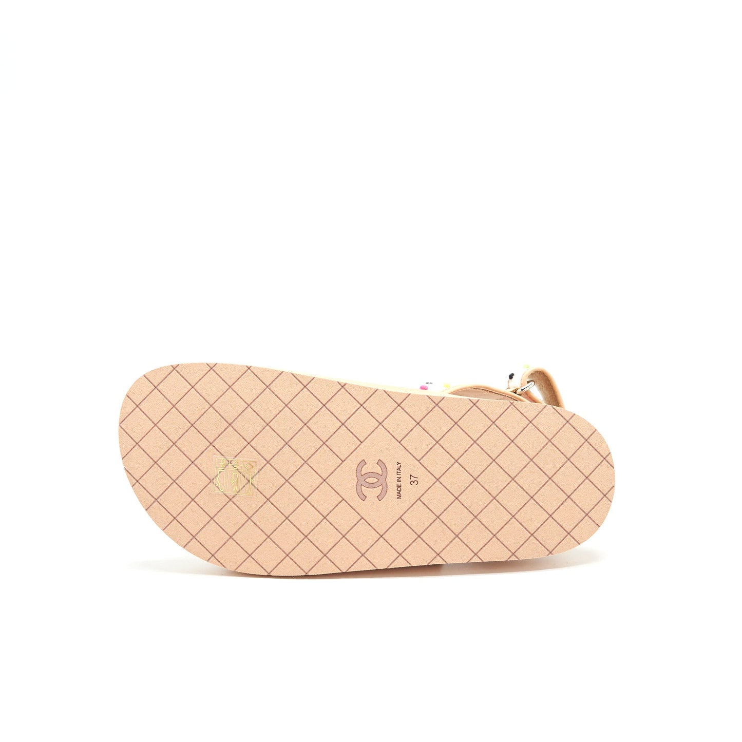 Chanel Size37 Dad Sandal Beige