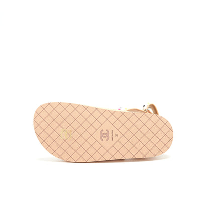 Chanel Size37 Dad Sandal Beige
