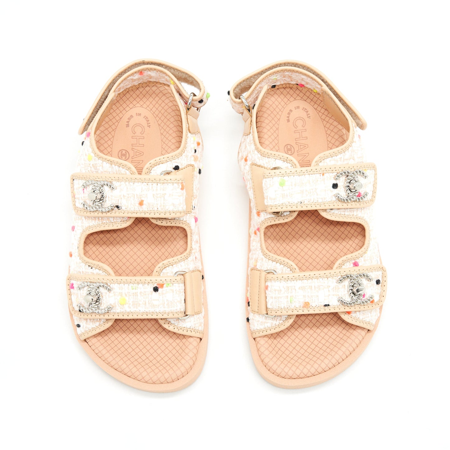 Chanel Size37 Dad Sandal Beige