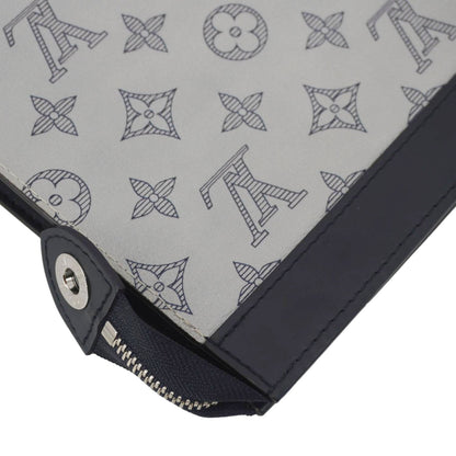 LOUIS VUITTON Savane Pochette Monogram Chapman Canvas Pouch Dune