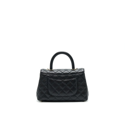 Chanel 21K Small (old mini) 24cm Cocohandle Black Caviar L