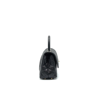 Chanel 21K Small Coco Handle 24cm Caviar Black L