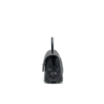 Chanel 21K Small (old mini) 24cm Cocohandle Black Caviar L