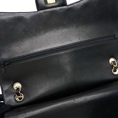 Chanel Maxi Classic Double Flap Bag Lambskin Black