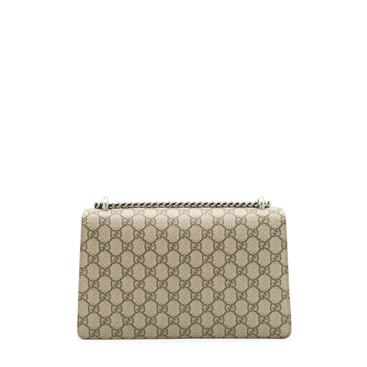 Gucci Dionysus Shoulder Bag Red/GG Supreme Canvas SHW