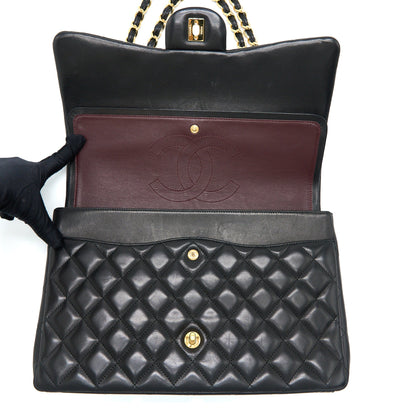 Chanel Maxi Classic Double Flap Bag Lambskin Black