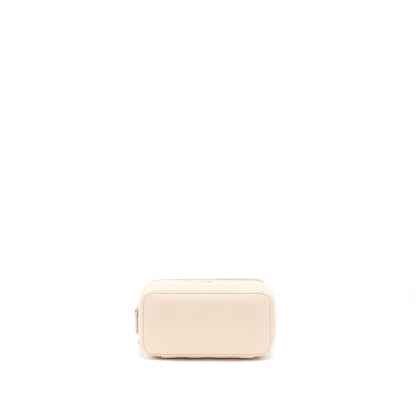 Chanel Long Vanity With Chain Caviar Beige L