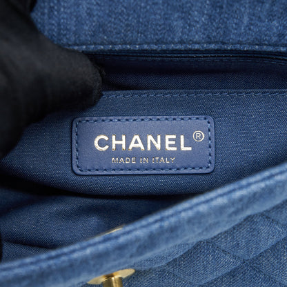 Chanel Pearl Crush Mini Rectangular Flap Bag Denim Blue