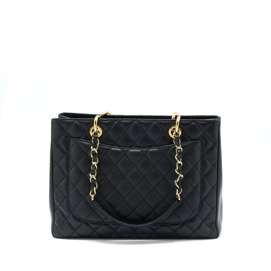 Chanel Grand Shopping Tote Bag Caviar Black