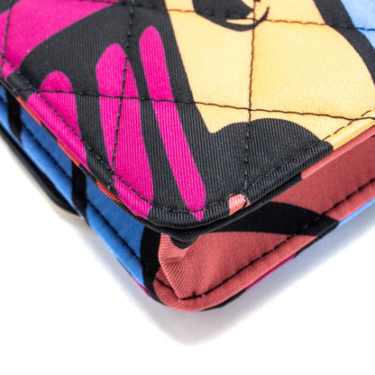 Chanel 22S Mini flap Bag fabric multicolour L
