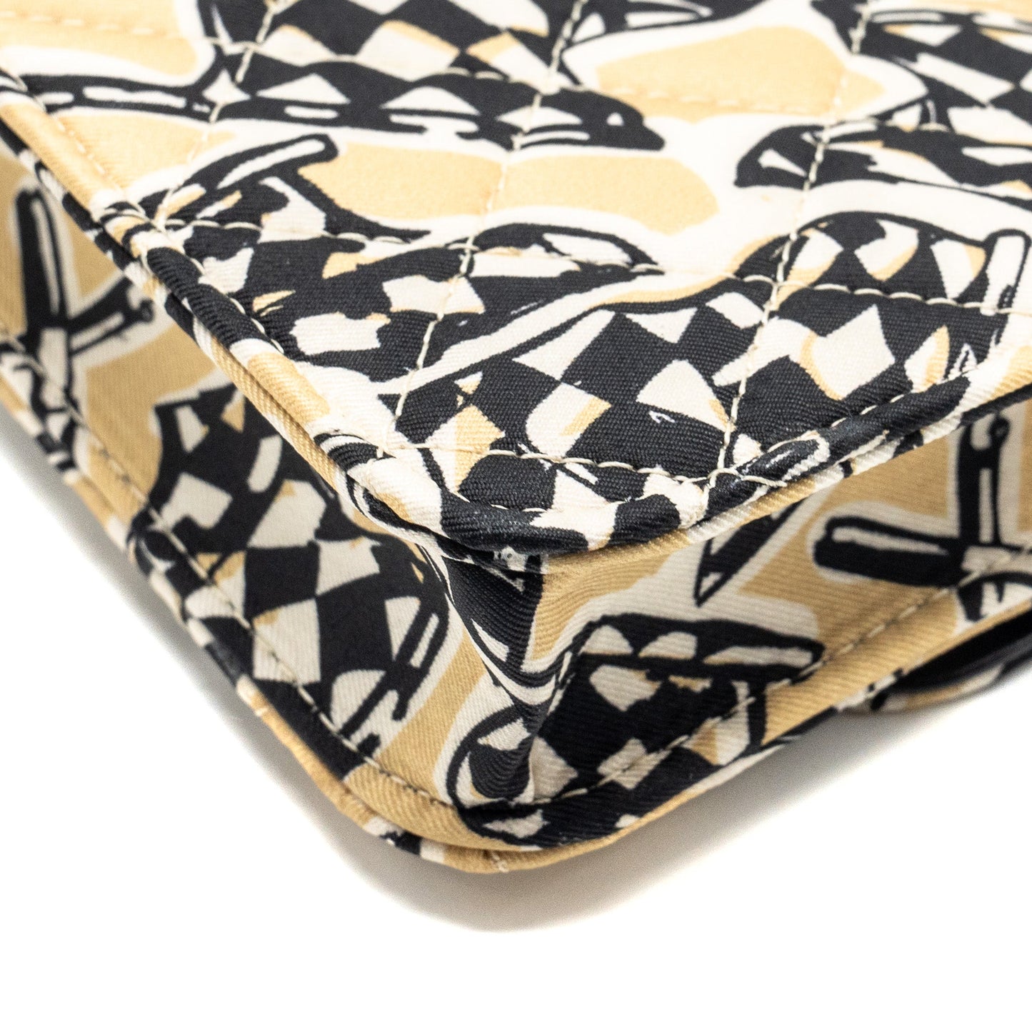 Chanel Mini flap bag Fabric Beige / Multicolour L (microchip)