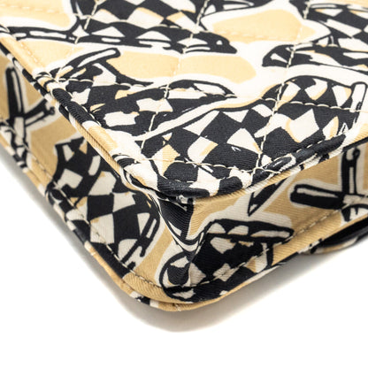 Chanel Mini flap bag Fabric Beige / Multicolour L (microchip)