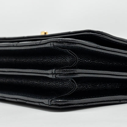Chanel 23s Wallet On Chain with Bag Charm Caviar Black (Microchip)